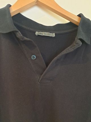 Polo Zara Azul Marino