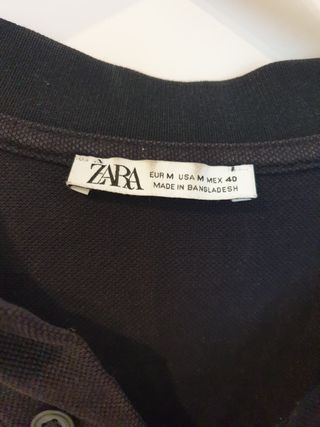 Polo Zara Azul Marino