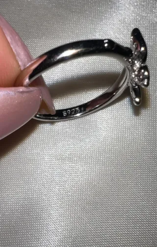 Anillo Mariposa Plata con Circonitas