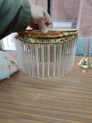 2 Applique da Parete Vintage Dorati