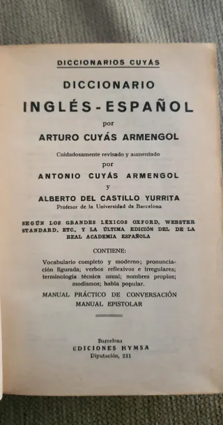 Diccionario Español Inglés