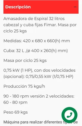 Amasadora Fimar Profesional