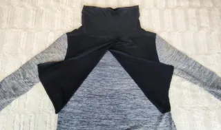 Jersey cuello alto Messcalino negro y gris