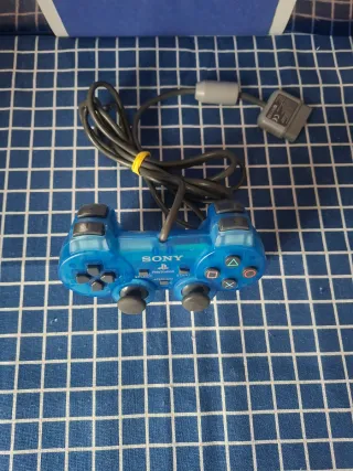 PS1 ORIGINAL MANDO JOYSTICK AZUL