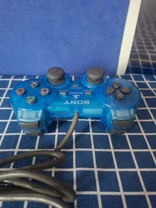 PS1 ORIGINAL MANDO JOYSTICK AZUL