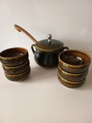 Cerámica alemana sopera  esmaltada