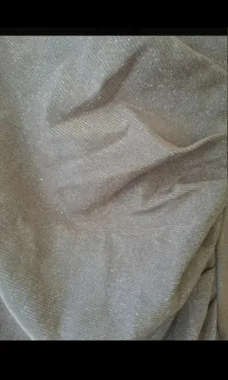 Vestido fiesta plateado rosa talla S