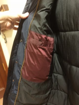 Abrigo Zara Caballero Capucha Azul marino