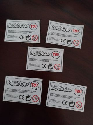 Lote 5 cromos autocolantes Bollycao, edição Tou