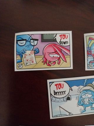 Lote 5 cromos autocolantes Bollycao, edição Tou