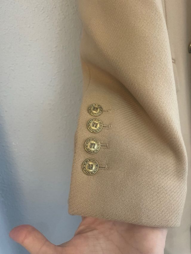 Abrigo Zara Lana Manteco Talla S