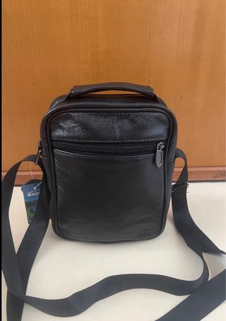 Borsello vera pelle nero