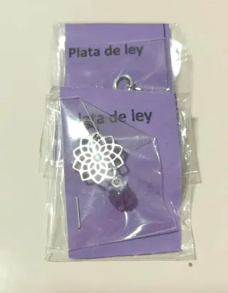 Colgante Chakras Plata con Piedra del color