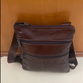 Borsello vera pelle marrone