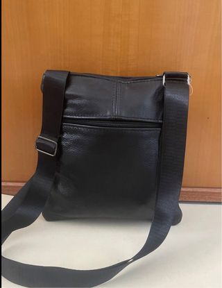 Borsello vera pelle nero