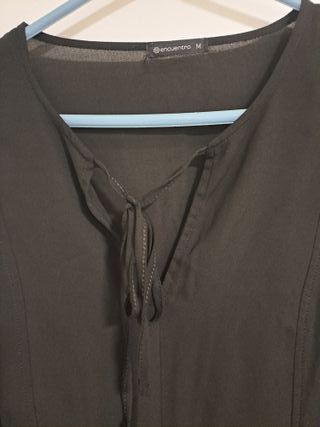 Blusa negra manga larga