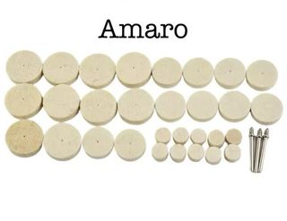 33 Discos/Almofadas/Rodas de Polimento para Dremel