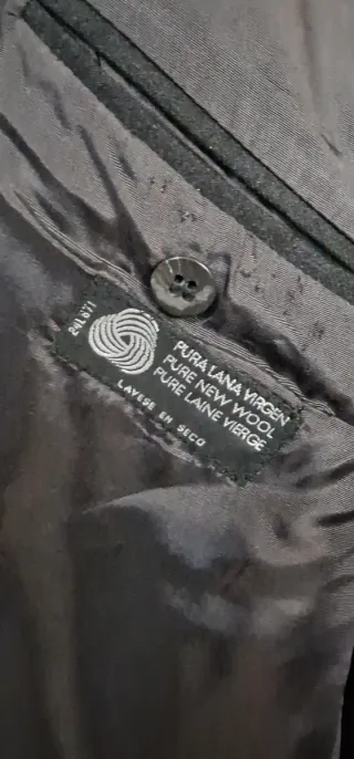 Traje de caballero Pierre Cardin negro talla 60 R