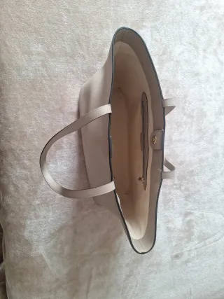 Bolso Tote Victorio y Lucchino Beige Nuevo