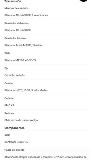 Bici MTB Trek Marlin 7 29 Taglia L