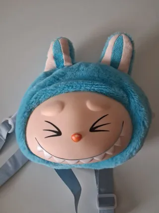 Bolso peluche Labubu azul