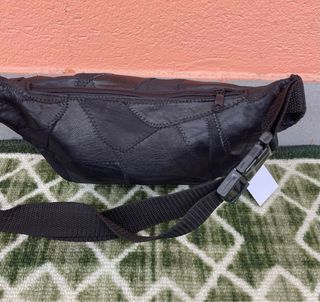 Marsupio Vera Pelle Nero