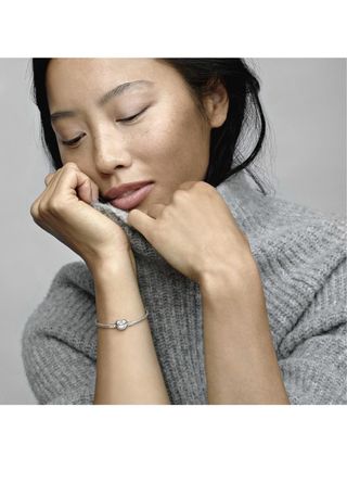 Pulsera Pandora Corazón Plata Ley 925