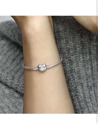 Pulsera Pandora Corazón Plata Ley 925