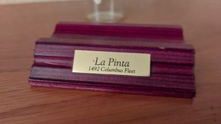 Barco de cristal tallado La Pinta