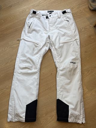 Pantalón de esquí Oakley blanco talla L