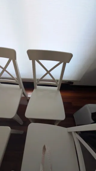 4 Sedie Bianche IKEA INGOLF