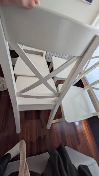 4 Sedie Bianche IKEA INGOLF