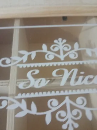 Caja expositora de té de bambú