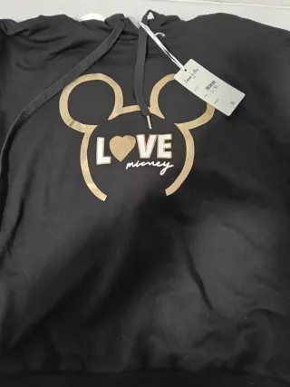 Sudadera Mickey Mouse Negra y Dorada