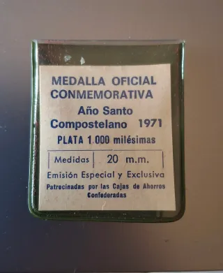 Medalla Oficial Año Santo Compostelano 1971