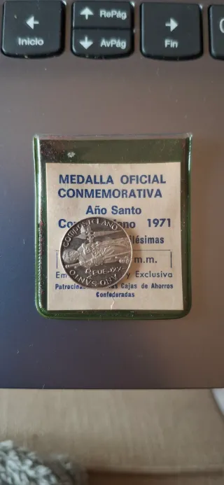 Medalla Oficial Año Santo Compostelano 1971