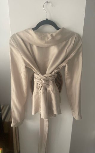 Blusa seda beige Pedro del Hierro