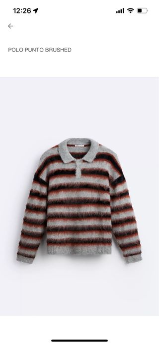 Jersey Zara pelo rayas hombre L