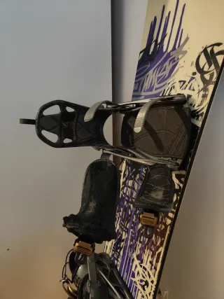 Tabla de Snow Burton y Fijaciones K2