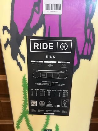 Tabla Snowboard Ride Kink 151
