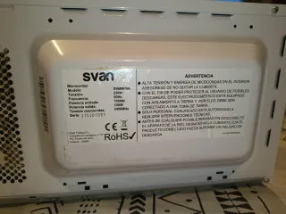 Microondas Svan Blanco. SOLO VENTA EN PERSONA
