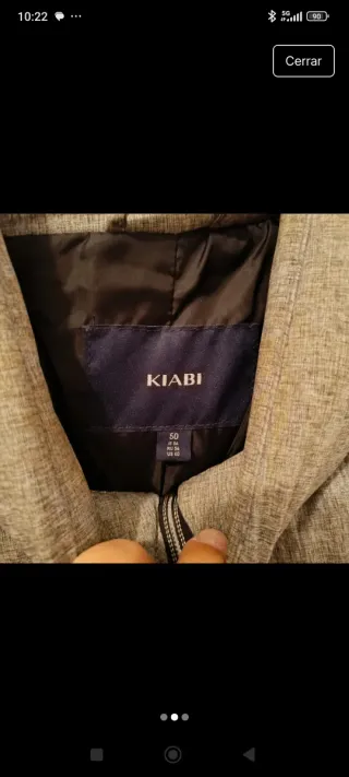 Cazadora acolchada gris Kiabi