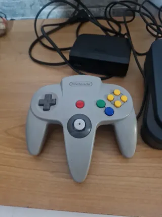 Nintendo 64 Consola Vintage Gris y Negra