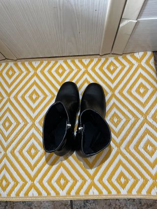 Botines negros plataforma tacón