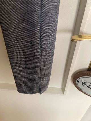 Pantalón de pinzas azul grisáceo