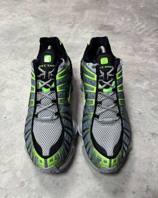 Nike Shox TL Wolf Grey Verde Neón