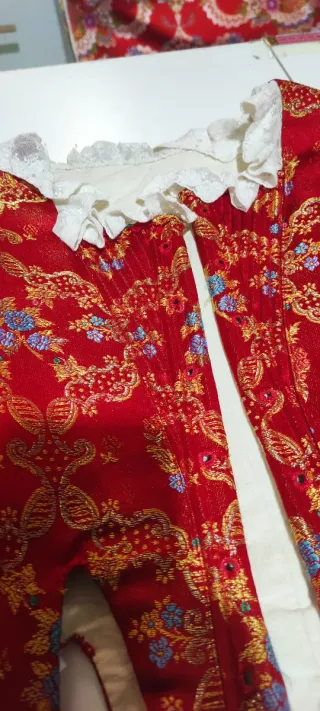 Traje Fallera Rojo Talla 5-7 Años