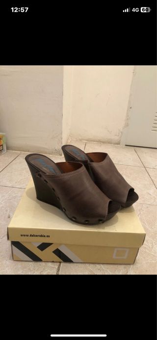 Dulce Rubio Tacones Marrones Mujer