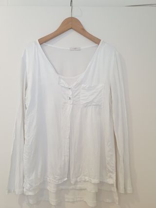 Camiseta manga larga blanca