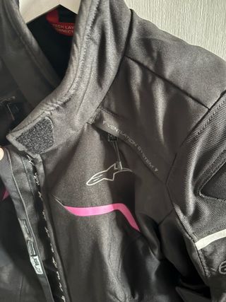 Chaqueta Alpinestars Talla L Negra y Rosa